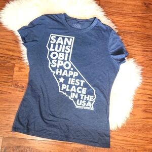 Live Local Apparel San Luis Obispo  Fitted Crewneck Shirt